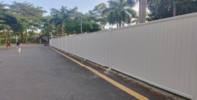 “旭東鋼構(gòu)”工程圍擋，PVC圍擋批發(fā)案例